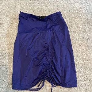 Anne Cole Tummy Tuck Swim Bottom in Blue Adjustable